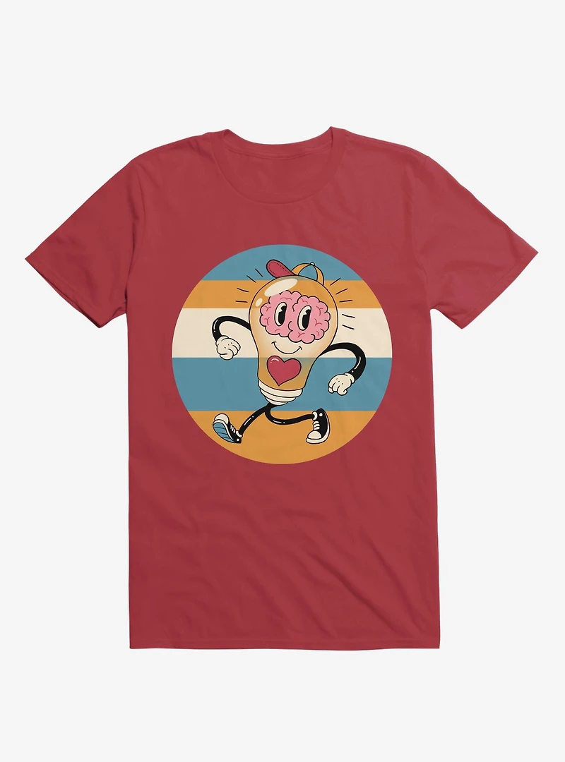 Happy Within Light Bulb Red T-Shirt