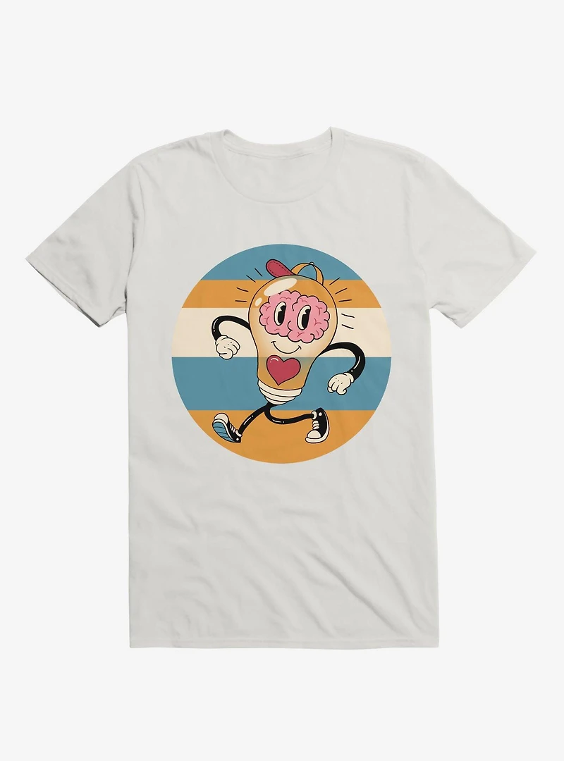 Happy Within Light Bulb White T-Shirt