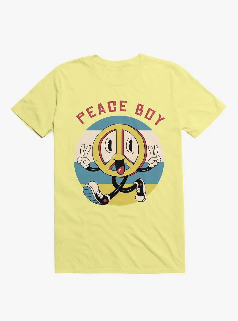 Peace Maker Boy Corn Silk Yellow T-Shirt