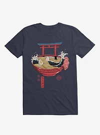 Sacred Ramen Ocean Navy Blue T-Shirt
