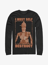 Star Wars The Mandalorian Red Destruct Long-Sleeve T-Shirt