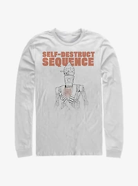 Star Wars The Mandalorian Self Destruct Ig-11 Long-Sleeve T-Shirt