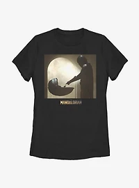 Star Wars The Mandalorian Boxed Scene Womens T-Shirt