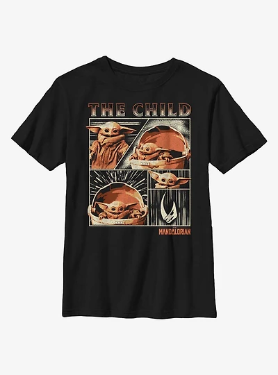 Star Wars The Mandalorian Child Panel Youth T-Shirt
