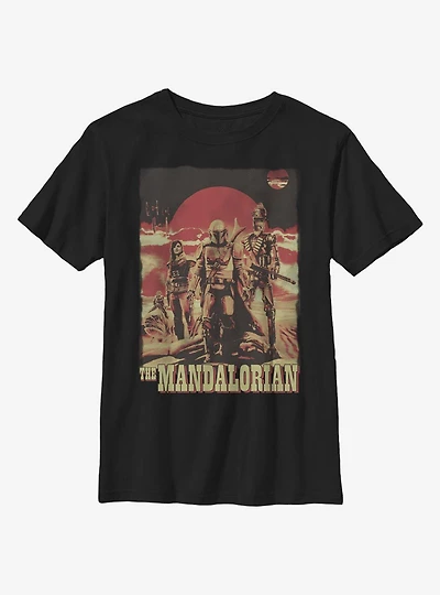 Star Wars The Mandalorian Gritty Youth T-Shirt
