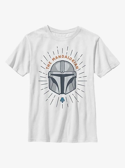 Star Wars The Mandalorian Simple Shield Youth T-Shirt