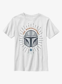 Star Wars The Mandalorian Simple Shield Youth T-Shirt
