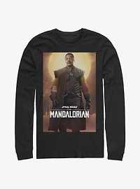 Star Wars The Mandalorian Hero Poster Long-Sleeve T-Shirt