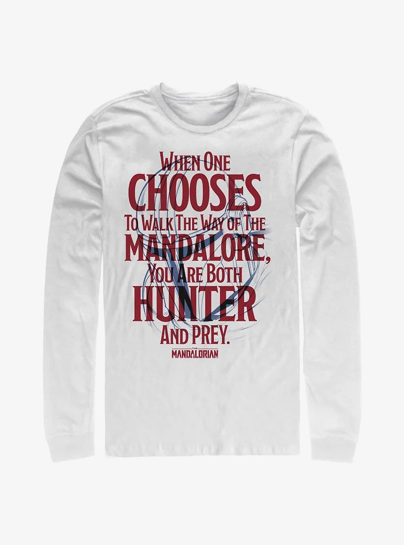 Star Wars The Mandalorian Mandalore Line Long-Sleeve T-Shirt
