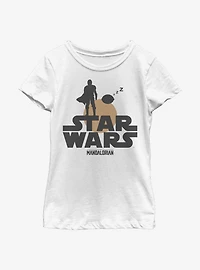 Star Wars The Mandalorian Sunset Duo Youth Girls T-Shirt