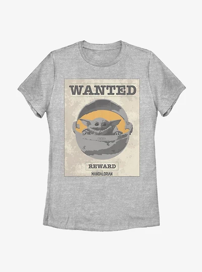Star Wars The Mandalorian Wanted Child Womens T-Shirt