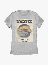 Star Wars The Mandalorian Wanted Child Womens T-Shirt