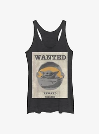Star Wars The Mandalorian Wanted Child Womens Tank Top