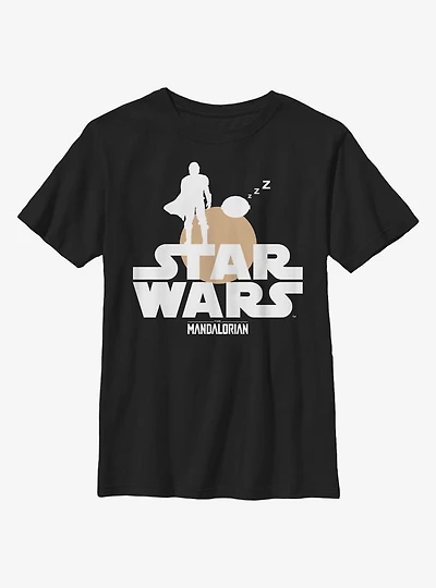 Star Wars The Mandalorian Sunset Duo Youth T-Shirt
