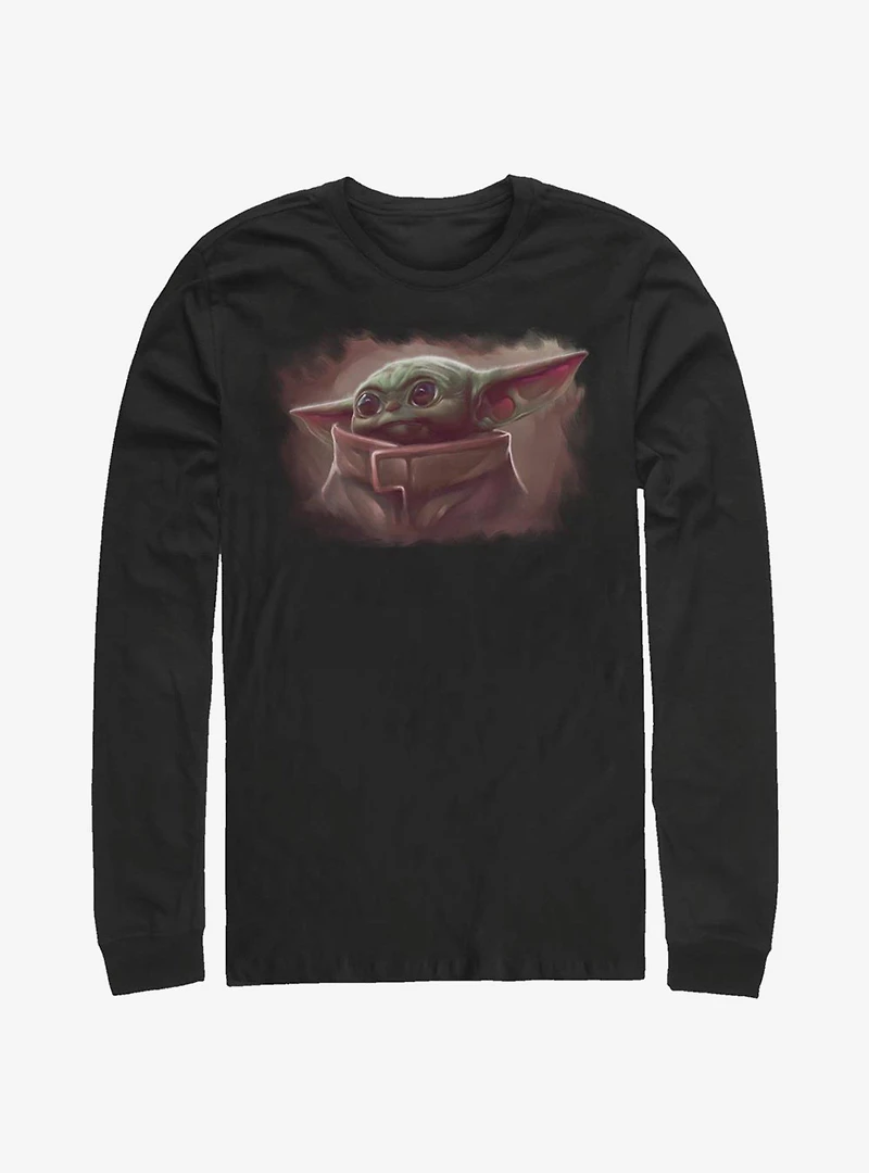 Star Wars The Mandalorian Cute Painting Long-Sleeve T-Shirt
