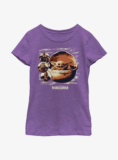 Star Wars The Mandalorian Child Group Youth Girls T-Shirt