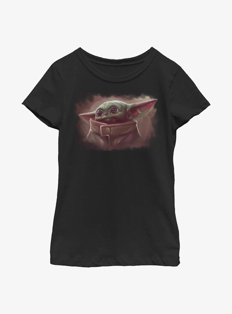 Star Wars The Mandalorian Cute Painting Youth Girls T-Shirt