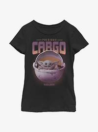 Star Wars The Mandalorian Child Precious Cargo Youth Girls T-Shirt
