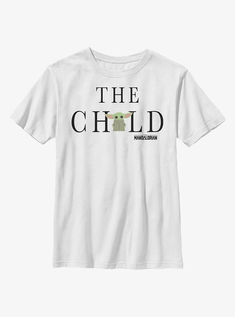 Star Wars The Mandalorian Child Text Youth T-Shirt