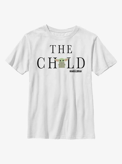 Star Wars The Mandalorian Child Text Youth T-Shirt