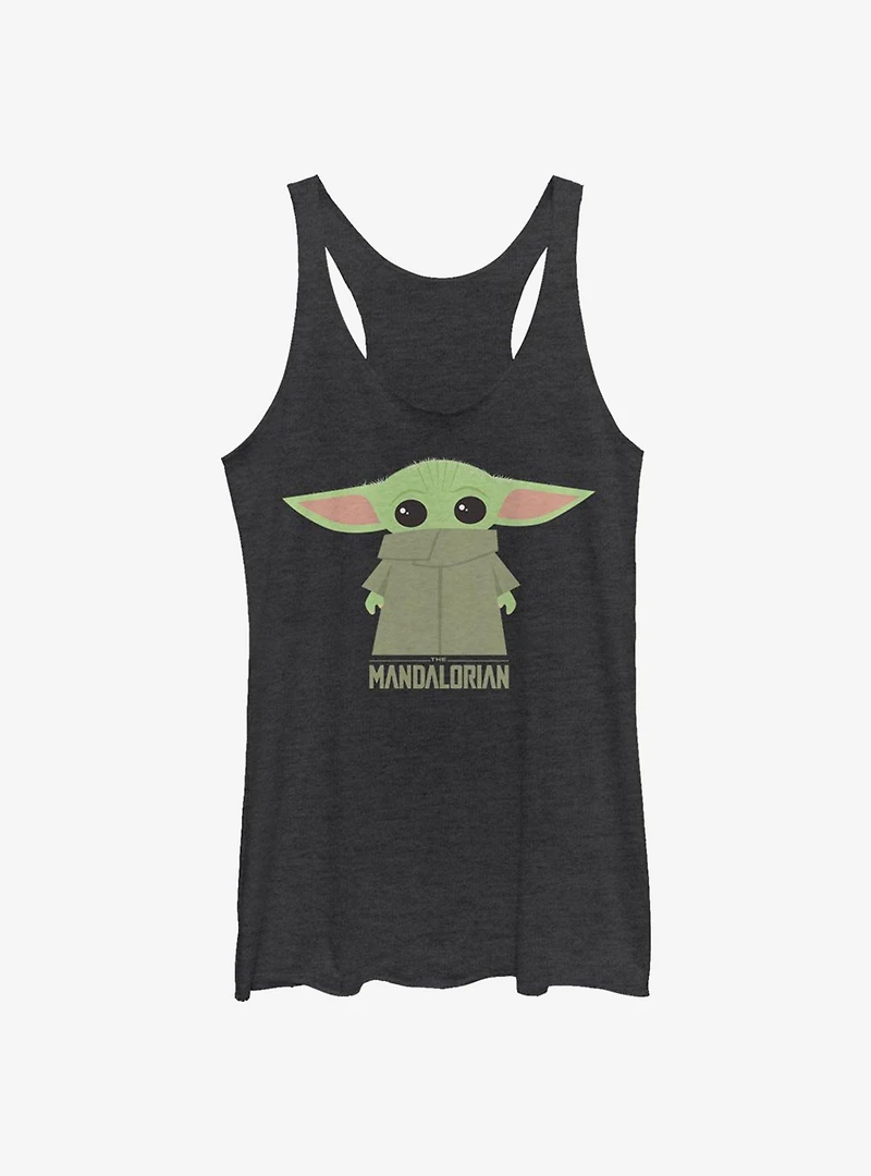 Star Wars The Mandalorian Child Covered Face Womens Tank Top