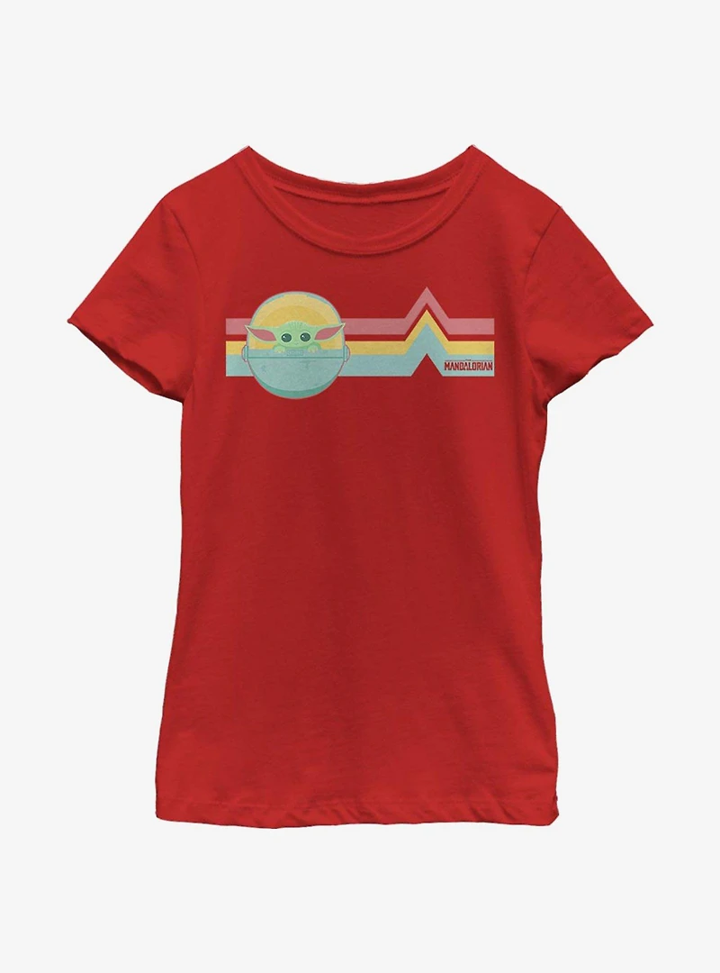 Star Wars The Mandalorian Rainbow Child Youth Girls T-Shirt