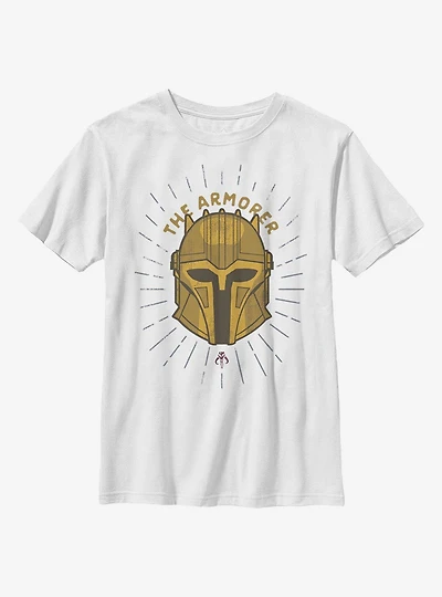 Star Wars The Mandalorian Armorer Shield Youth T-Shirt