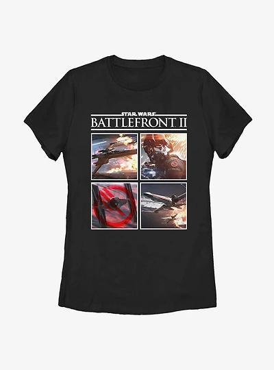 Star Wars War Panels Womens T-Shirt