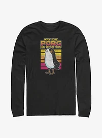 Star Wars Episode VIII: The Last Jedi Retro Porg Big Halftones Long-Sleeve T-Shirt