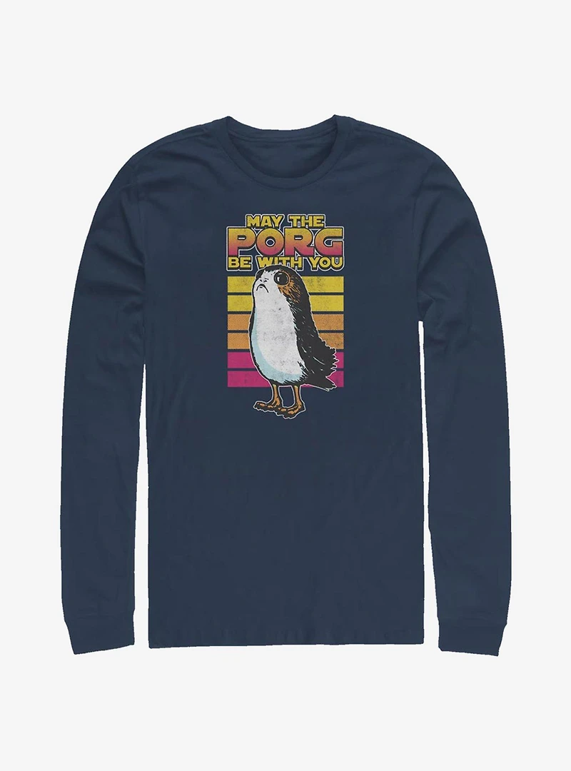 Star Wars Episode VIII: The Last Jedi Retro Porg Big Halftones Long-Sleeve T-Shirt