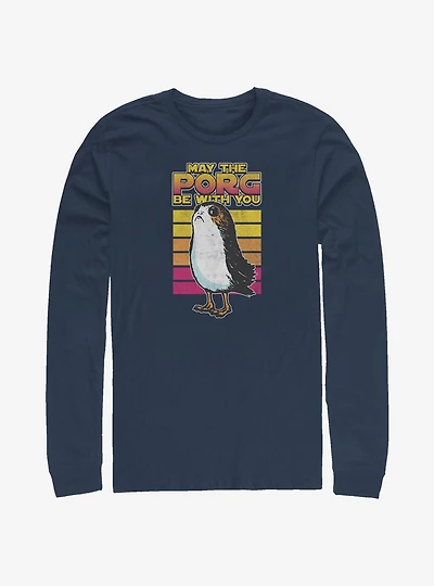 Star Wars Episode VIII: The Last Jedi Retro Porg Big Halftones Long-Sleeve T-Shirt
