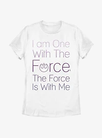Star Wars Rogue One With The Force Womens T-Shirt