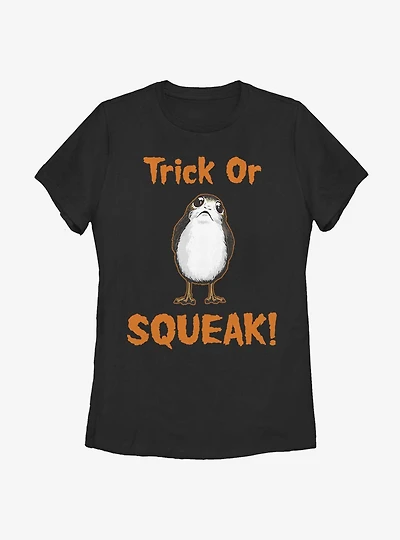 Star Wars Episode VIII: The Last Jedi Trick Or Squeak Womens T-Shirt