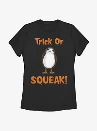 Star Wars Episode VIII: The Last Jedi Trick Or Squeak Womens T-Shirt