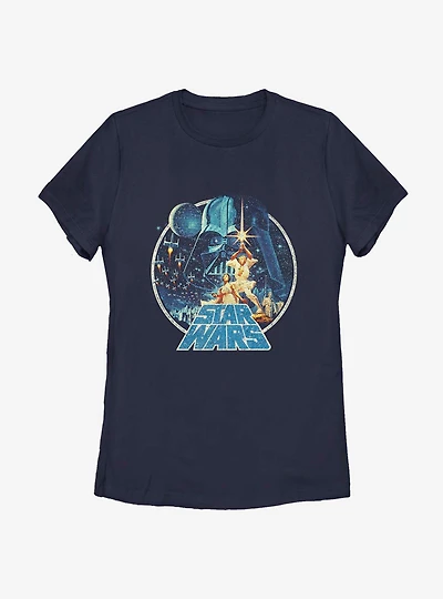 Star Wars Vintage Victory Complete Womens T-Shirt