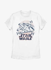 Star Wars Falcon Rays Womens T-Shirt