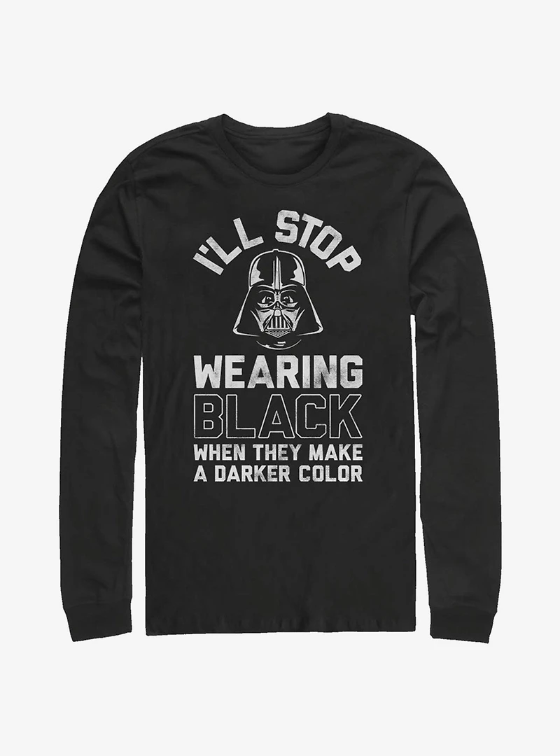 Star Wars Back Black Long-Sleeve T-Shirt