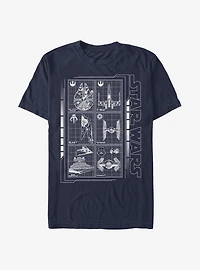 Star Wars Battle Ships T-Shirt