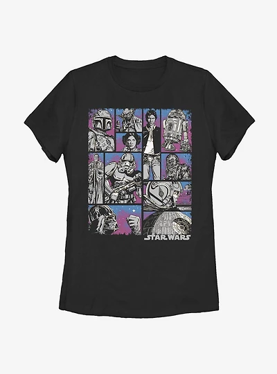 Star Wars Comic Layout Womens T-Shirt