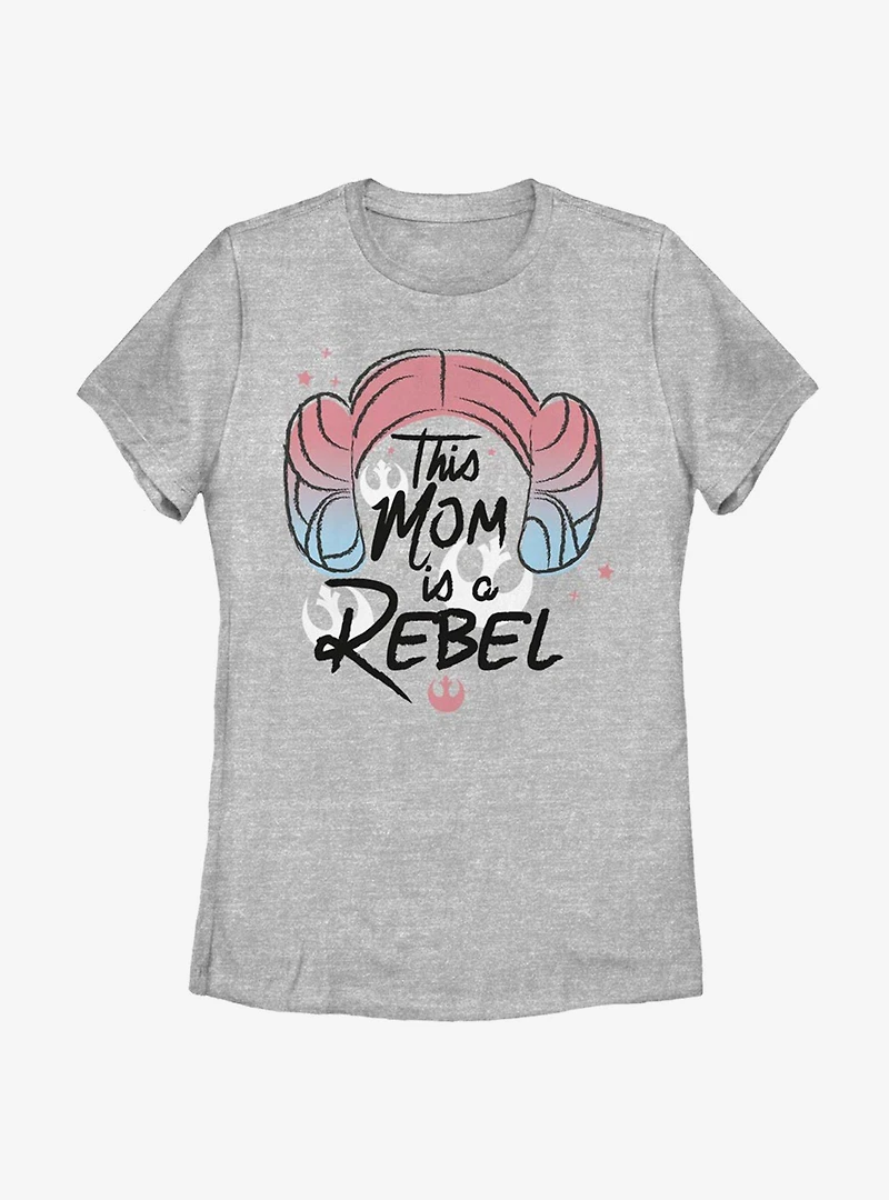 Star Wars Rebel Leia Mom Womens T-Shirt