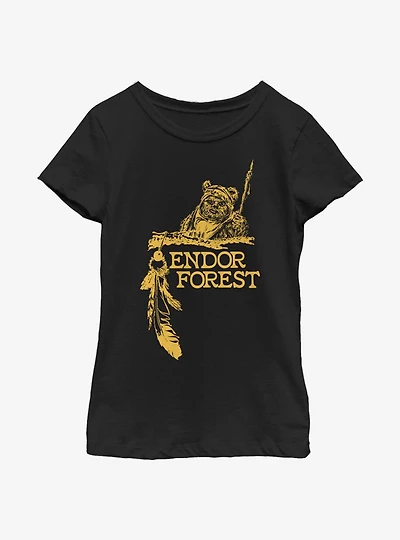 Star Wars Endor Forest Youth Girls T-Shirt
