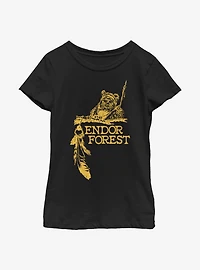Star Wars Endor Forest Youth Girls T-Shirt