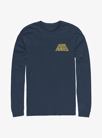 Star Wars Distressed Slant Logo Long-Sleeve T-Shirt