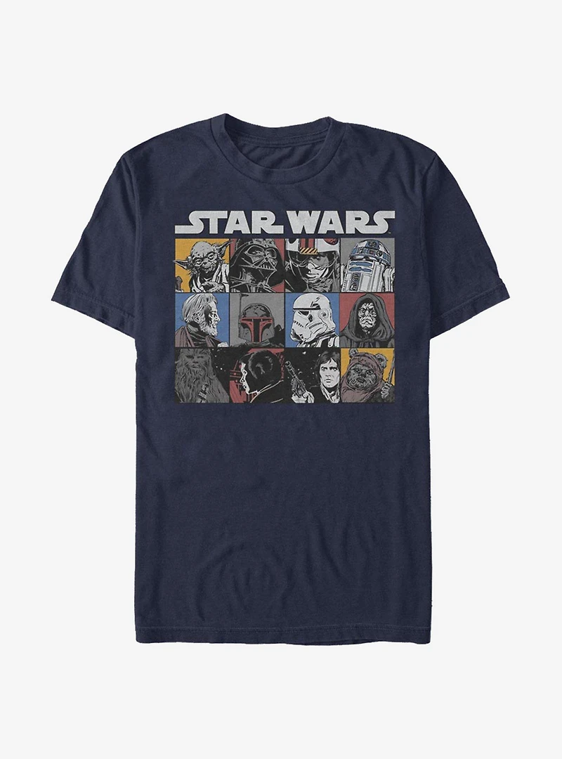 Star Wars Comic Strip Rectangle T-Shirt