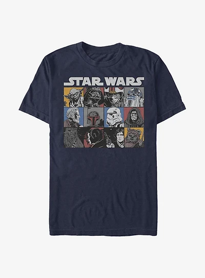 Star Wars Comic Strip Rectangle T-Shirt