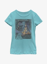 Star Wars Que La Fuerze Te Acompane Youth Girls T-Shirt