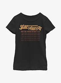 Star Wars May Rep Youth Girls T-Shirt