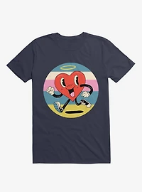 Grateful Heart Navy Blue T-Shirt