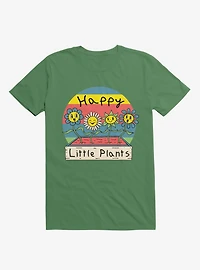 Happy Little Plants Kelly Green T-Shirt
