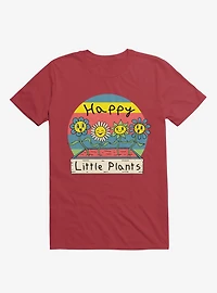 Happy Little Plants Red T-Shirt